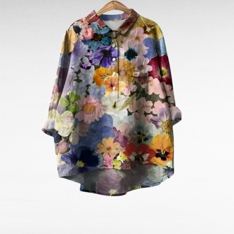 Laluna - Blouse Vintage Printanière