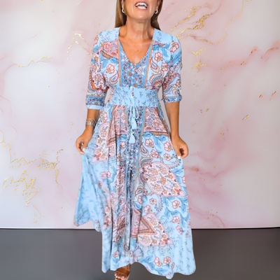 Rita - Élégante Robe Maxi d'Été