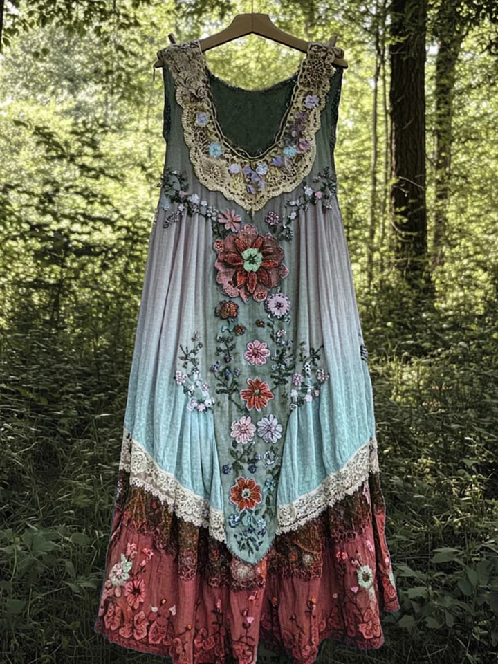 Evabella - Robe Bohème En Lin