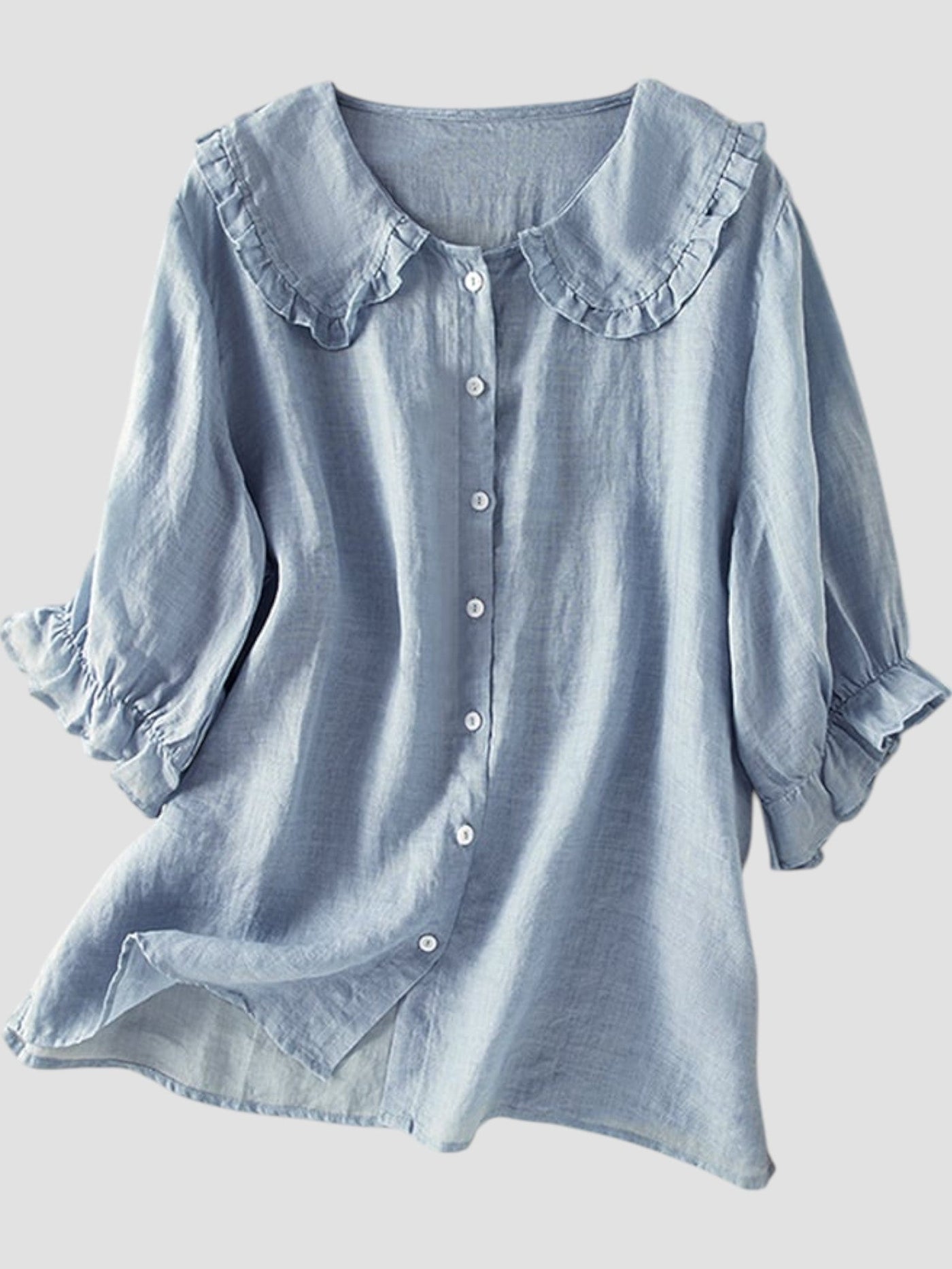 Luana - Chemise Légère Avec Volants