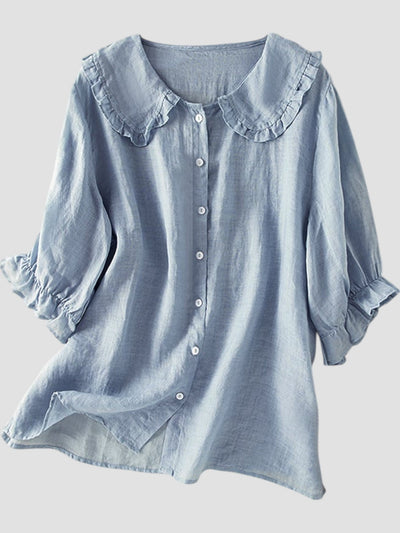 Luana - Chemise Légère Avec Volants