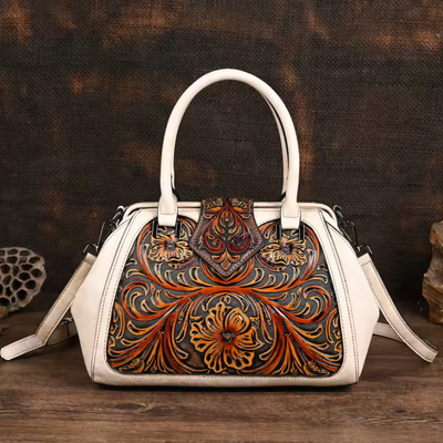 Florina - Sac En Cuir Floral