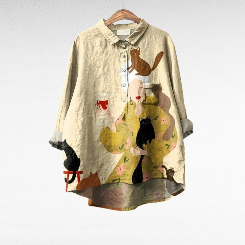 Laluna - Élégante Blouse Vintage