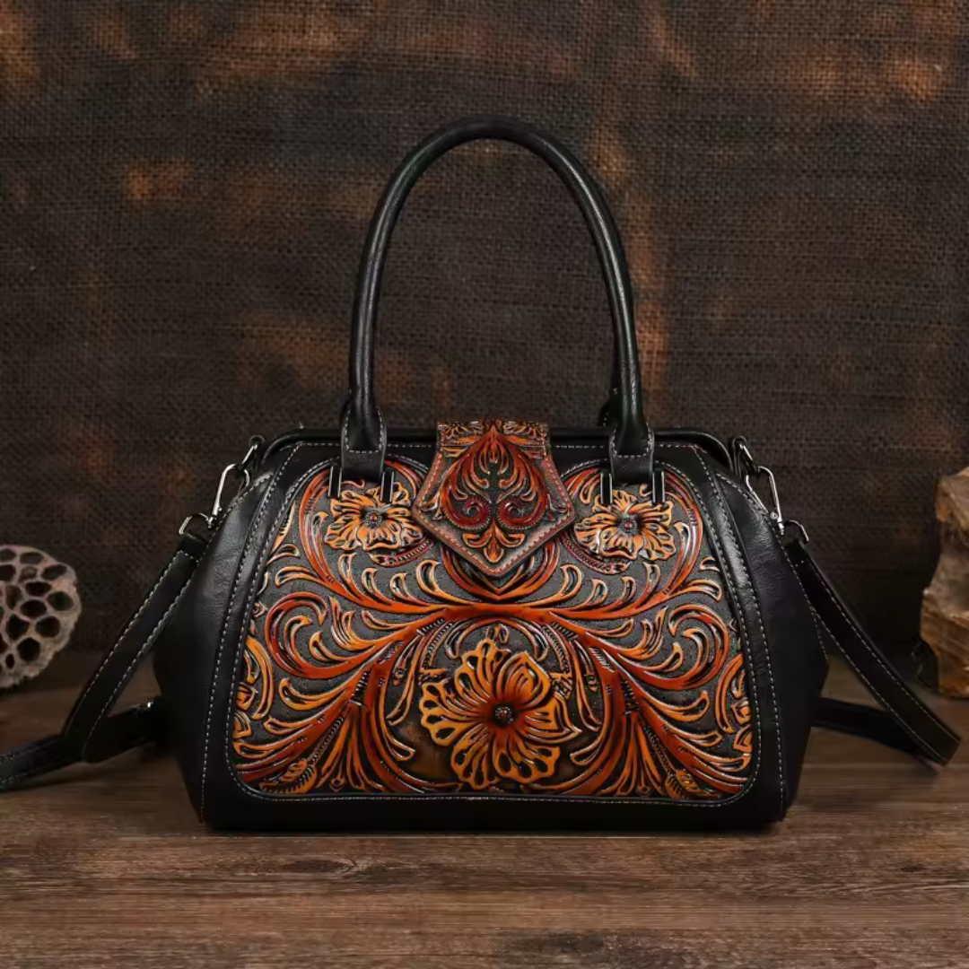 Florina - Sac En Cuir Floral
