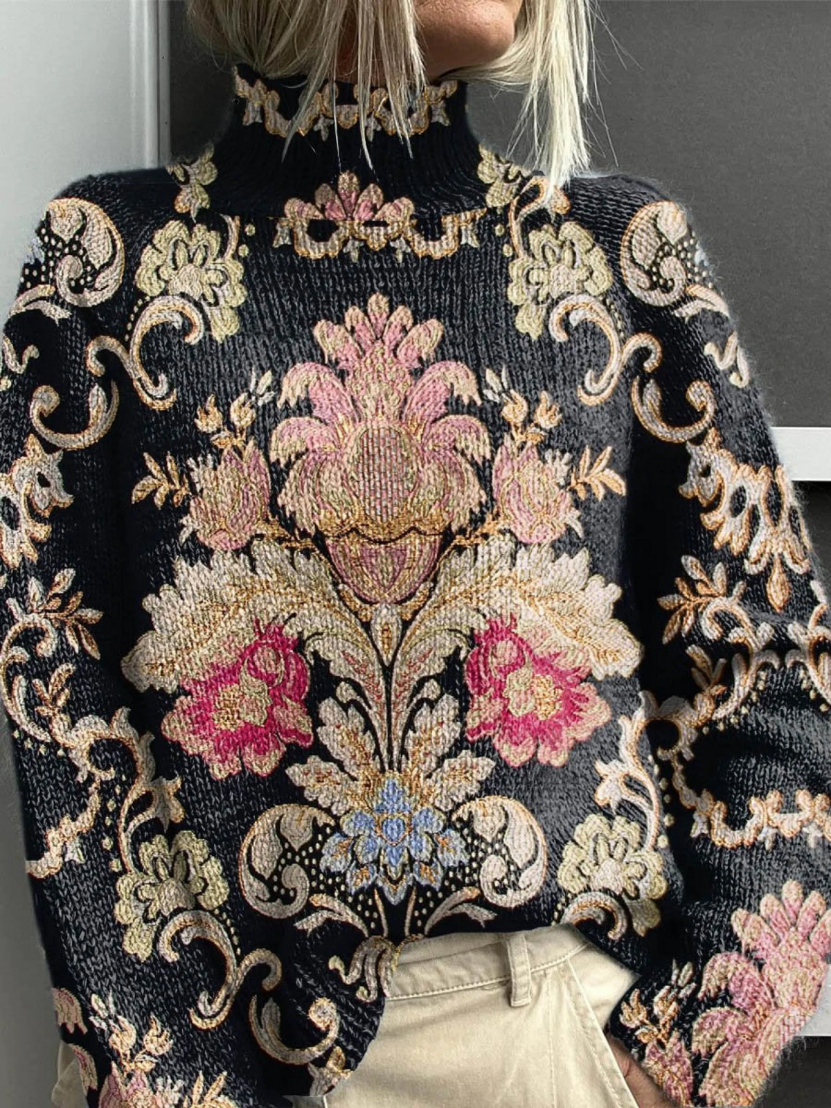 Flora - Élégant Pull Roulé