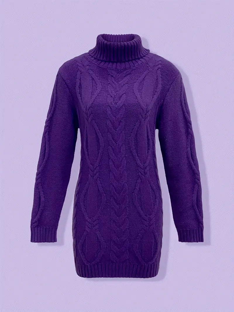 Narda - Élégante Robe Turtleneck