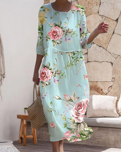 Ruth - Robe Florale Élégante
