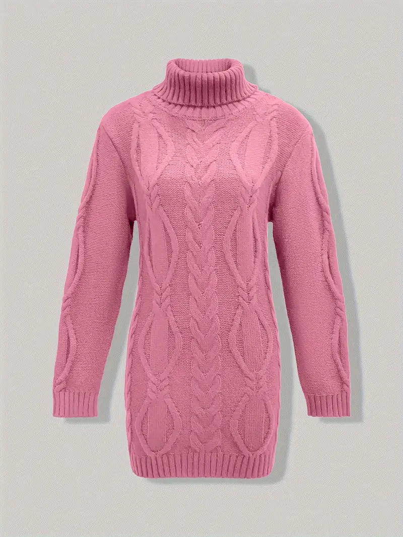 Narda - Élégante Robe Turtleneck