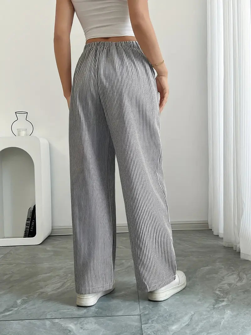 Alina - Pantalon Confortable à Rayures