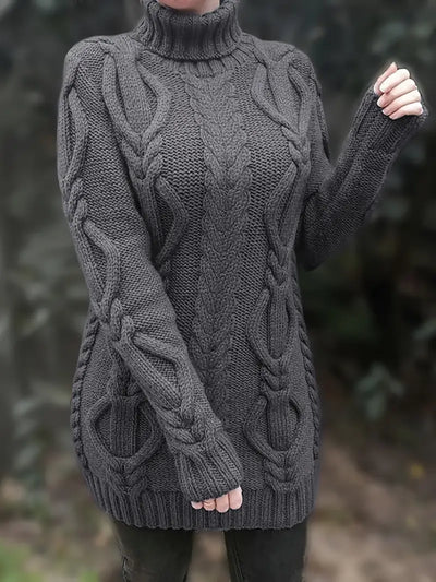 Narda - Élégante Robe Turtleneck