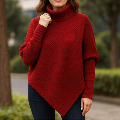 Anneta - Pull Poncho Confortable
