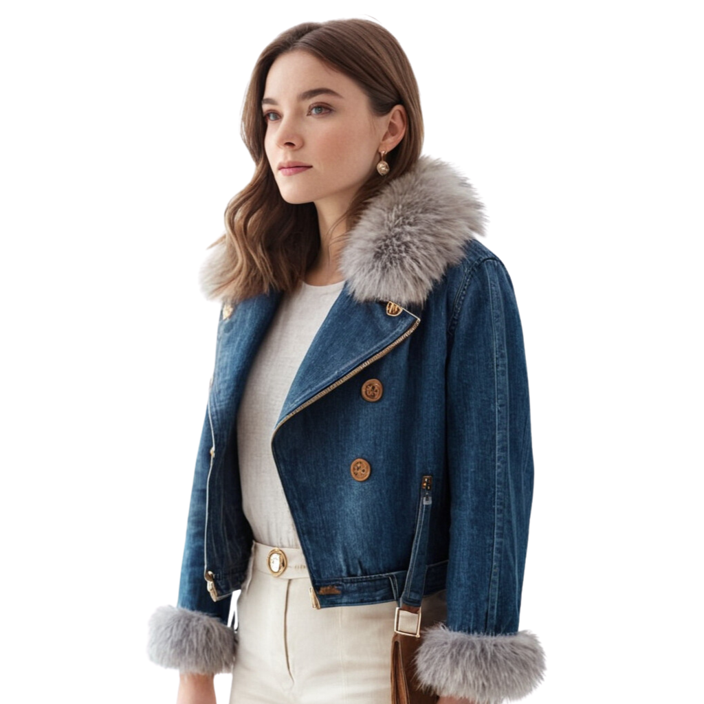Clara - Manteau Chic en Denim