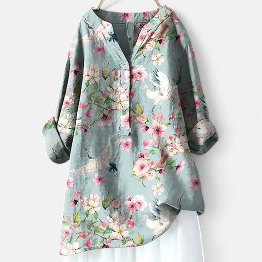 Marion - Chemise Légère et Élégante à Fleurs