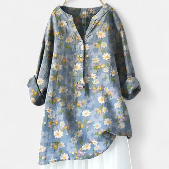 Marion - Chemise Légère et Élégante à Fleurs