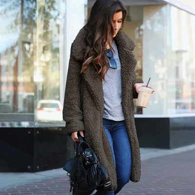 Léocadie - Manteau Fausse Fourrure Chic