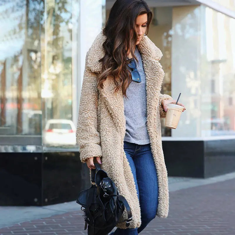 Léocadie - Manteau Fausse Fourrure Chic