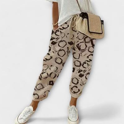 Burga - Pantalon Décontracté en Coton-Lin