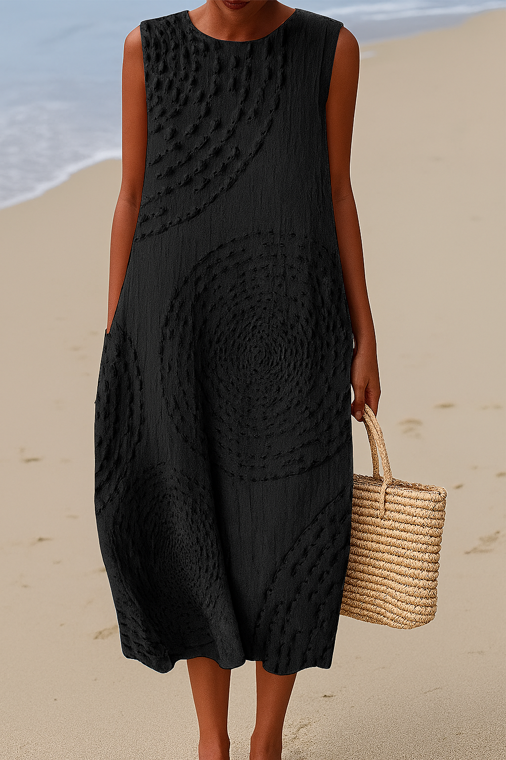 Sofie - Robe Midi Aérée Élégante