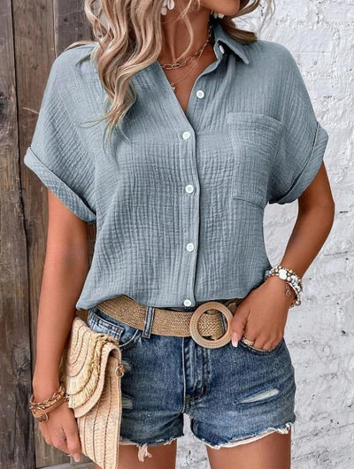 Lara - Blouse Aérienne Élégante