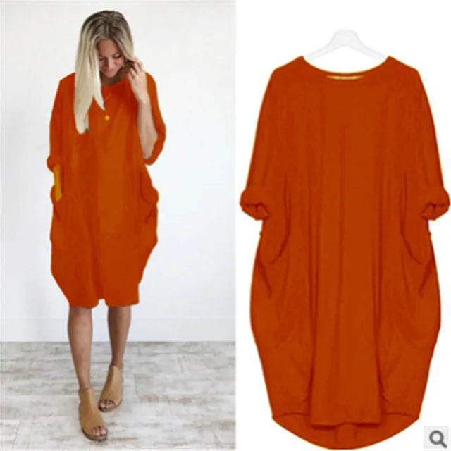 Elena - Robe Oversize Élégante