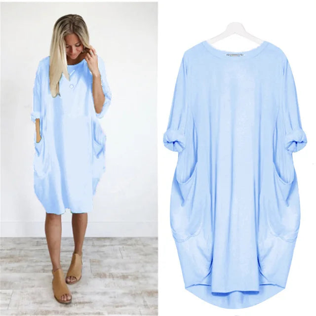 Elena - Robe Oversize Élégante