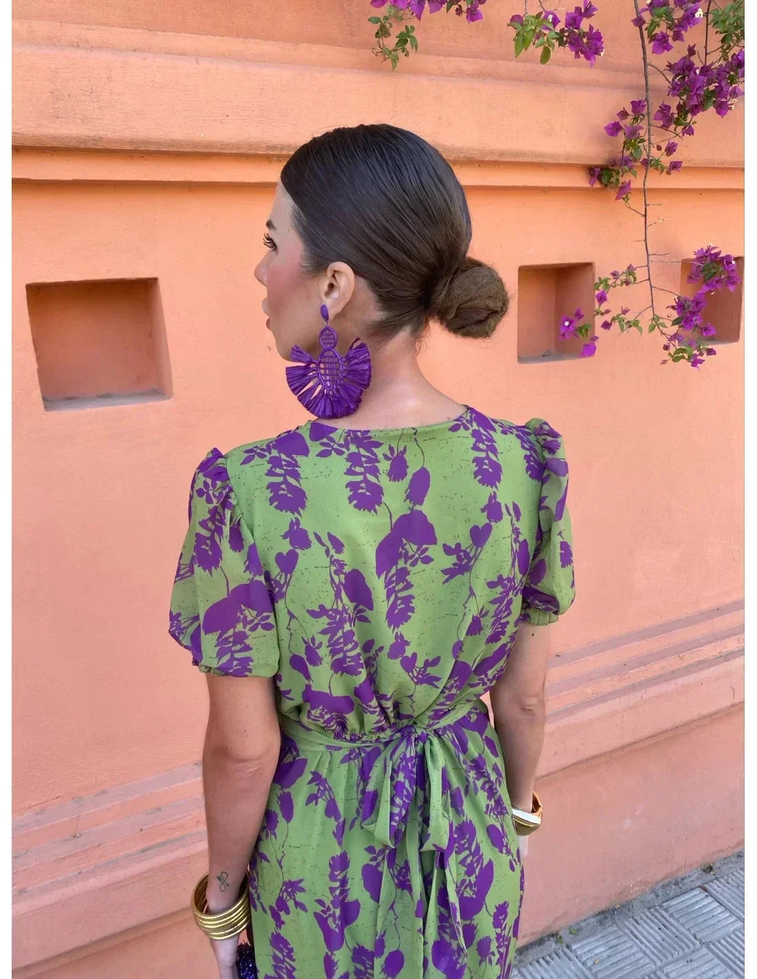 Ilona - Élégante Robe Midi Vintage