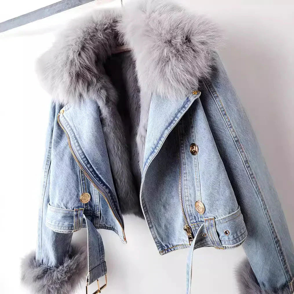 Clara - Manteau Chic en Denim