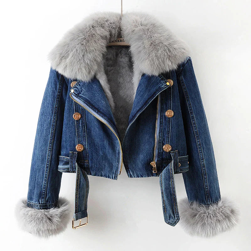 Clara - Manteau Chic en Denim