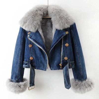 Clara - Manteau Chic en Denim