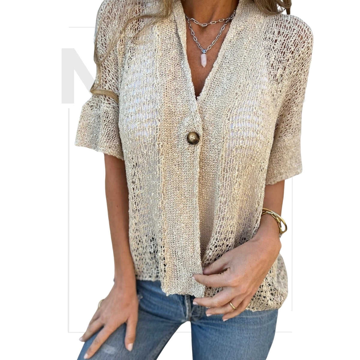 Claire - Gilet Aéré Élégant