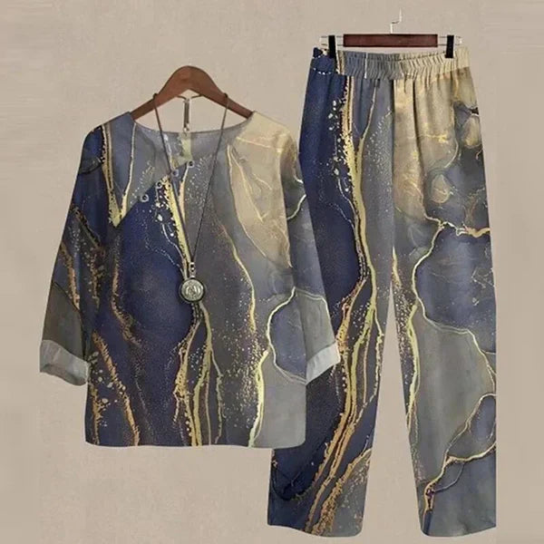 Lilou - Ensemble chemise et pantalon confortable et chic