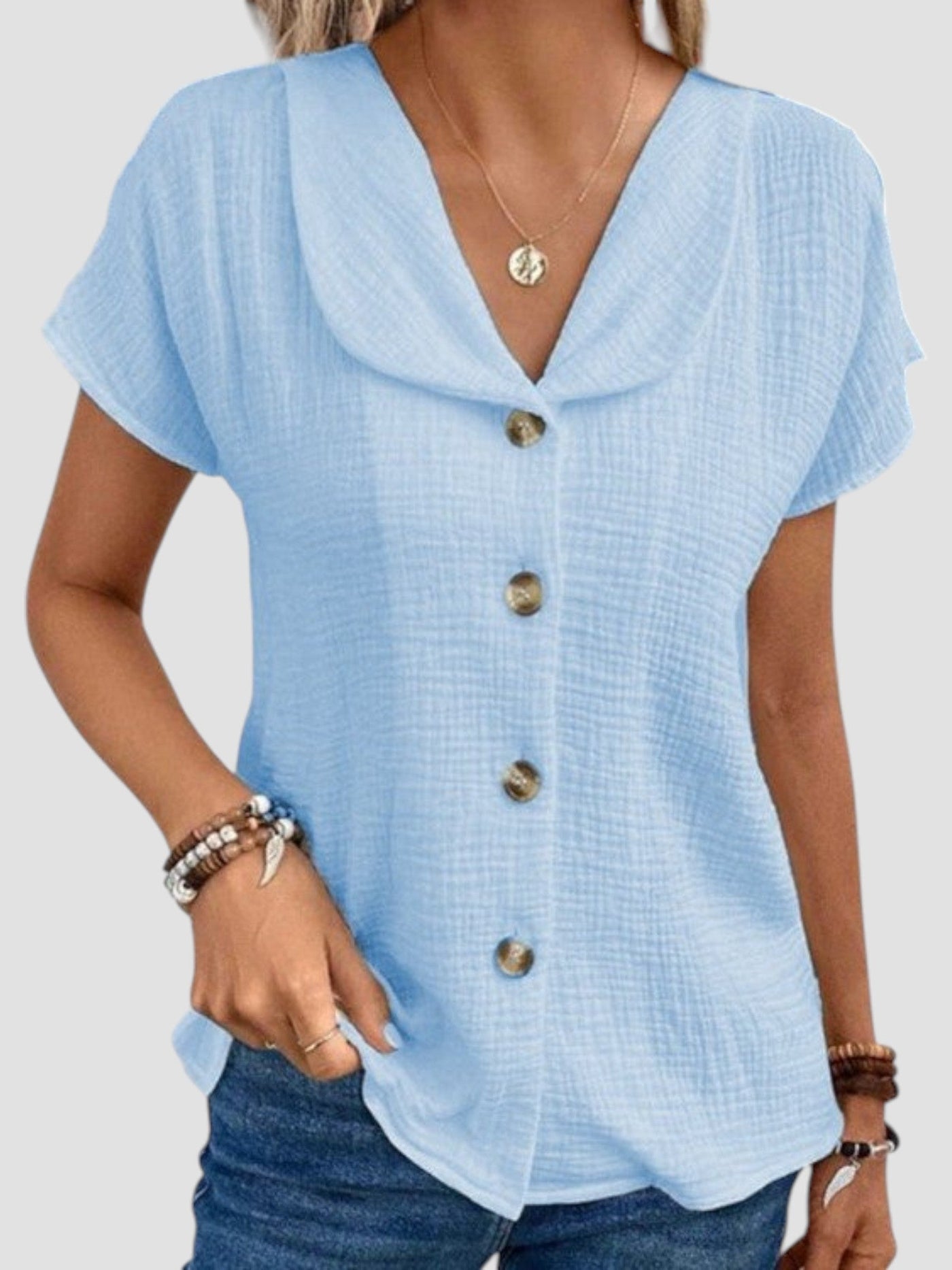 Nicoleta - Chemisier Décontracté Élégant