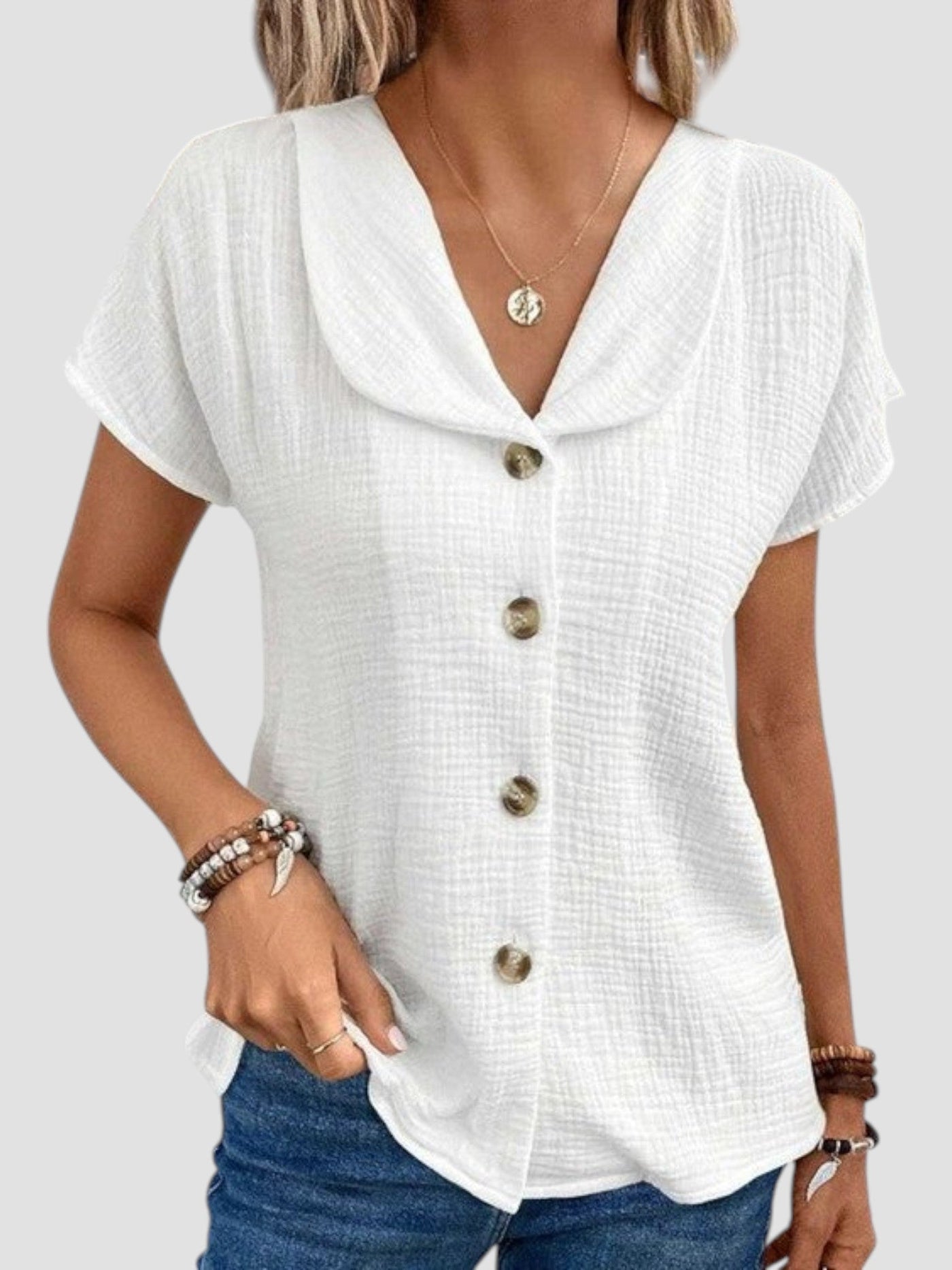 Nicoleta - Chemisier Décontracté Élégant