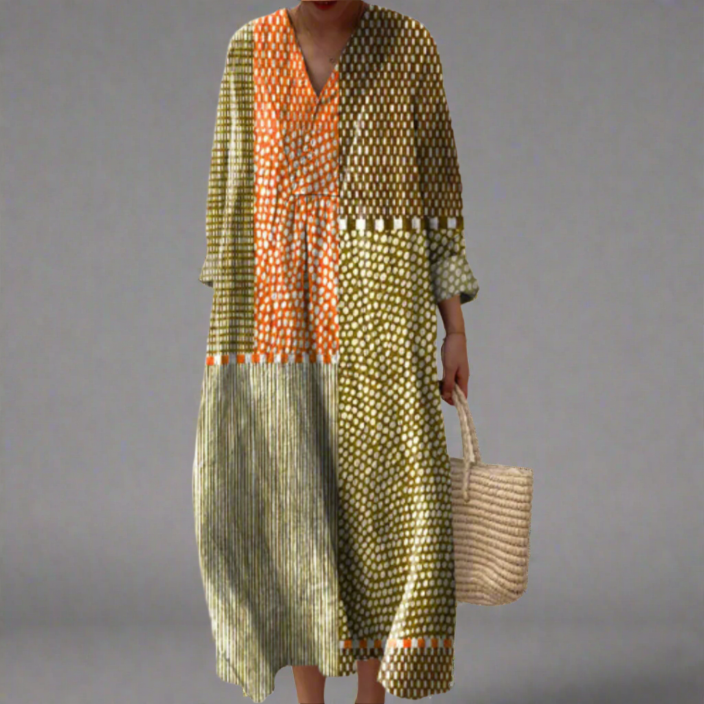 Lia - Robe Géométrique Élégante