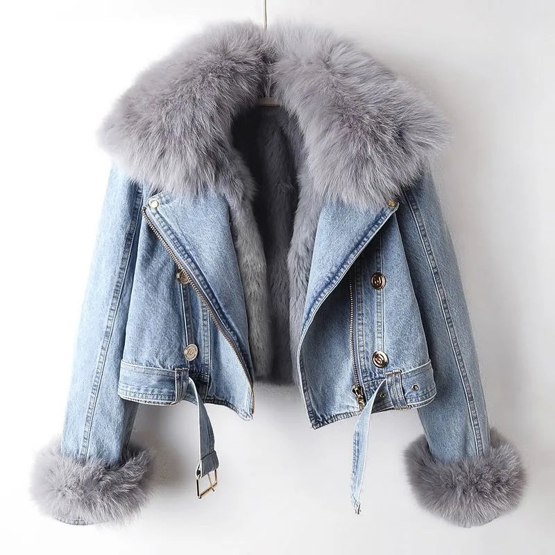 Clara - Manteau Chic en Denim