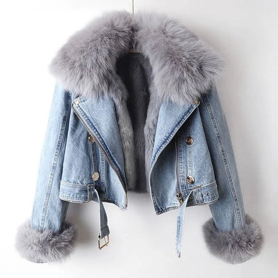 Clara - Manteau Chic en Denim