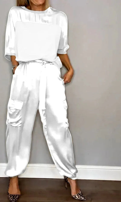 Evelina - Élégance Satinée Décontractée