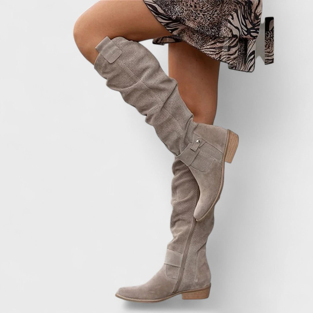 Sienna Luxe - Bottes Au Genou Chic