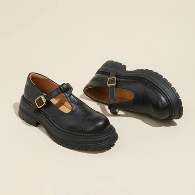 Mary Janes - Élégante Chaussure en Cuir