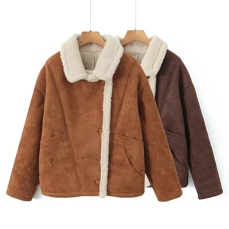 Marjorie - Manteau Rétro En Laine