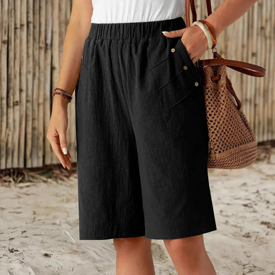 Céline - Shorts en Coton Lin