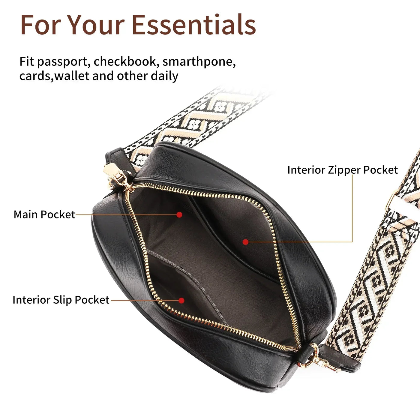 Brooke - Élégante Sacoche En Cuir