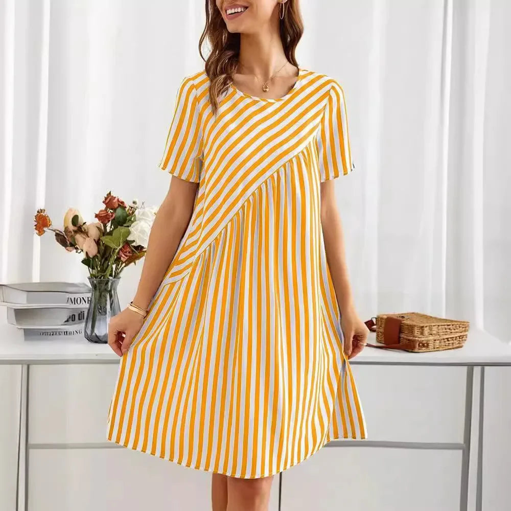 Clara - Robe Rayée d’Été