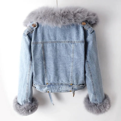 Clara - Manteau Chic en Denim