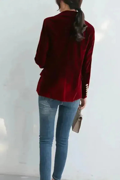 Nolia - Blazer Velours Élégant