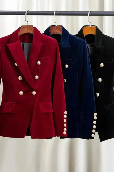Nolia - Blazer Velours Élégant