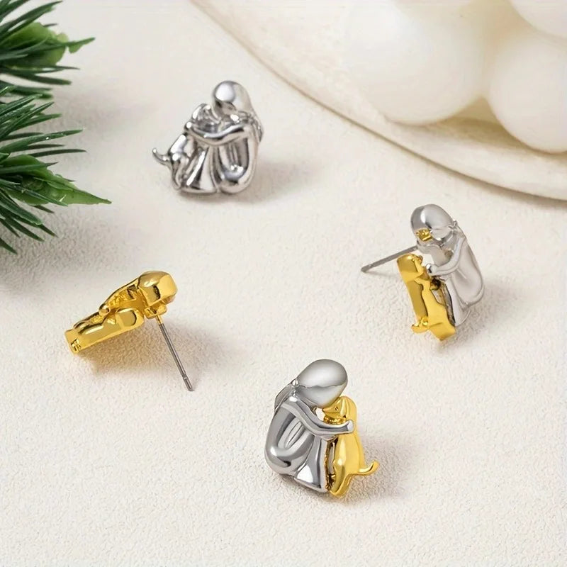 Hug - Boucles D'oreilles Bicolores Émotionnelles