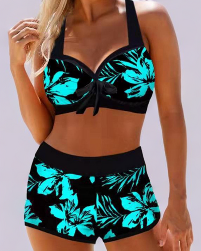 Sherrie - Maillot Floral Taille Haute