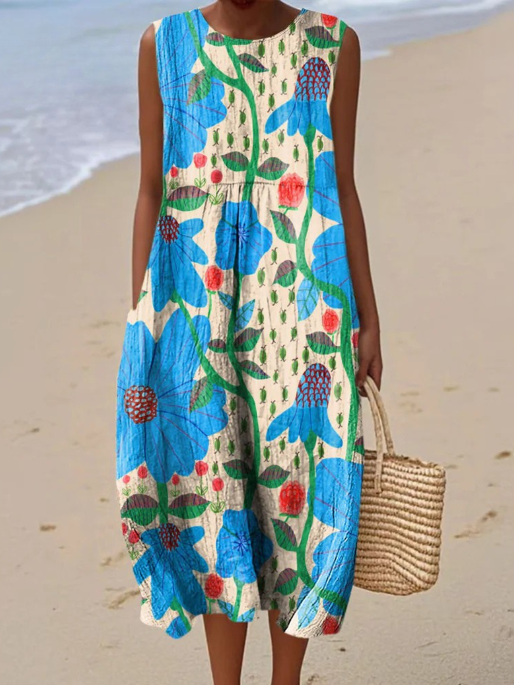 Azzurra - Robe Décontractée Élégante