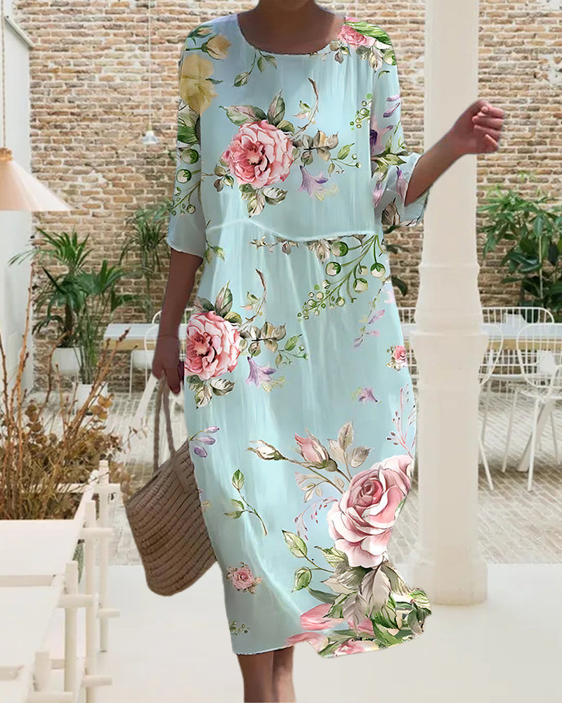 Ruth - Robe Florale Élégante
